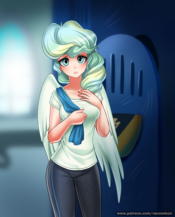 Vapor Trail - My little pony, Vapor Trail, Humanization, Racoonkun