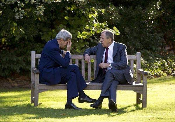 Don't worry so much... Do you think it's easy for me with mine? - Kerry, Sergey Lavrov, Politics