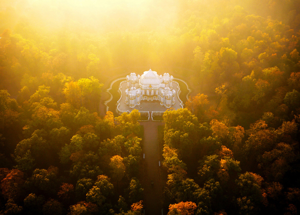 Pavilion Hermitage - Pavilion, Hermitage, Saint Petersburg, Drone