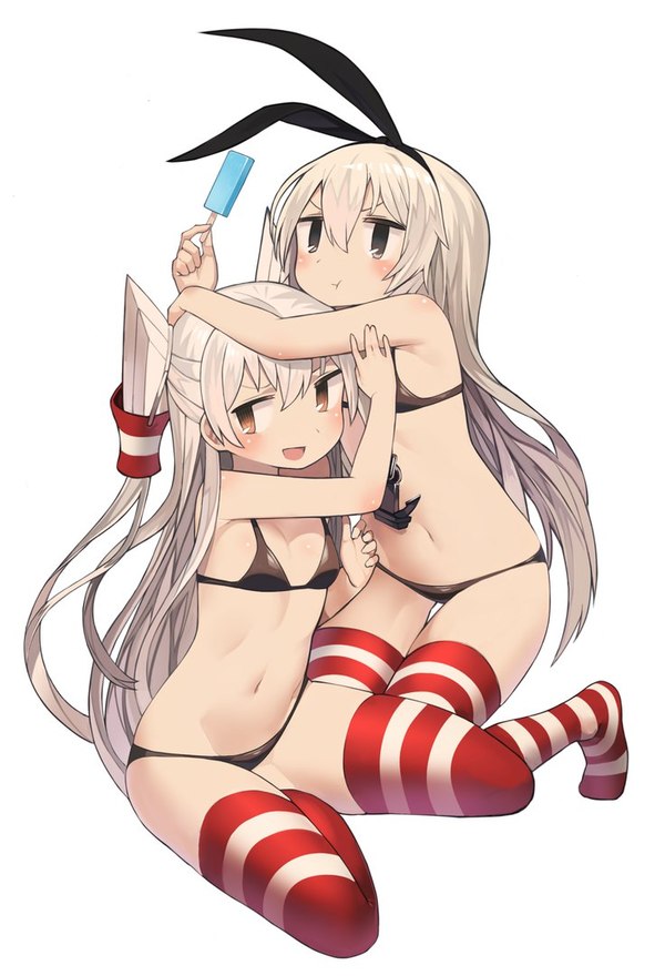 Kanmusu - Anime, Kantai collection, Shimakaze, Amatsukaze, Anime art