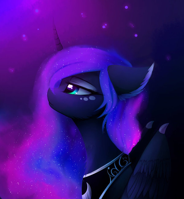 moon - My little pony, Octavatic, Princess luna, Elkaart