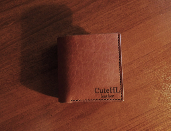Wallet with a zippered coin compartment. - My, Leather, Handmade, , Leather products, Longpost