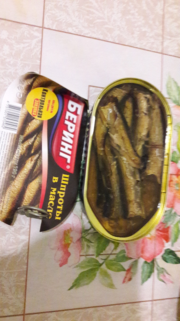 We bought sprats under the emblem of a test purchase and what awaited us there! - My, Products, Household goods, Longpost