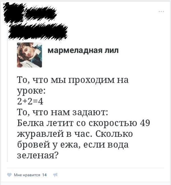 На любой задачу всегда можно найти ответ. - Школа, Задача, Не задача, Бред, Из сети, ВКонтакте, Длиннопост