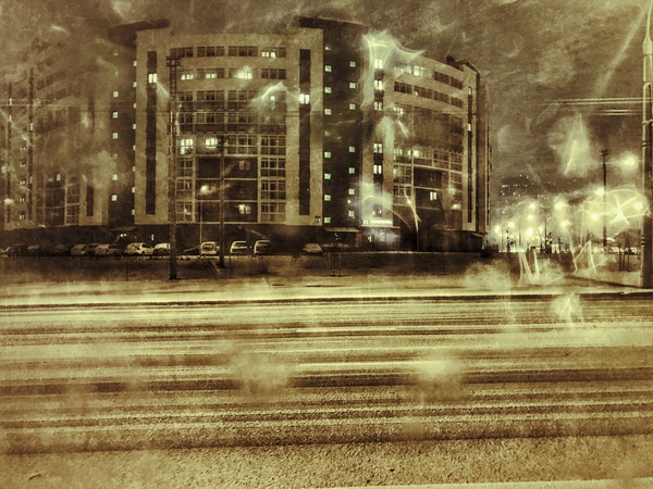 Evening Minsk. - Winter, Snow, Minsk, Photo, My