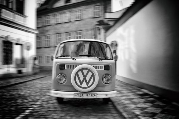 Retro car - My, My, Retrotechnics, Volkswagen, Black and white photo, Photoshop