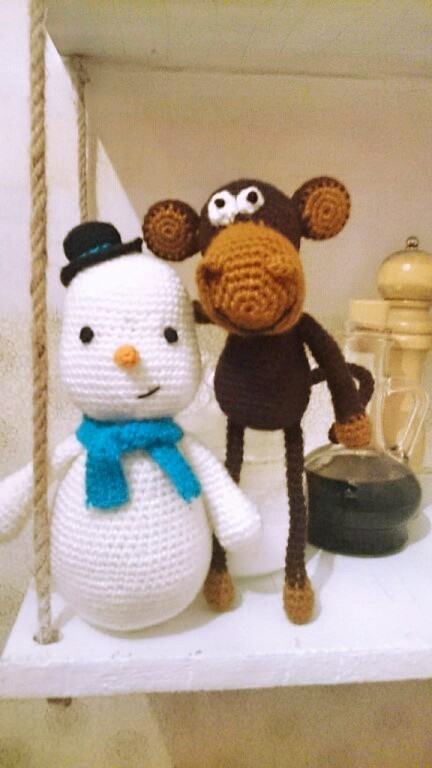 last new year - My, New Year, Knitting, Toys, Amigurumi, With your own hands, Handmade, Longpost