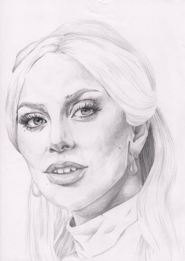 My Gaga - My, Lady Gaga, Drawing, Portrait, League of Artists, Art, Creation, Graphics, Artist