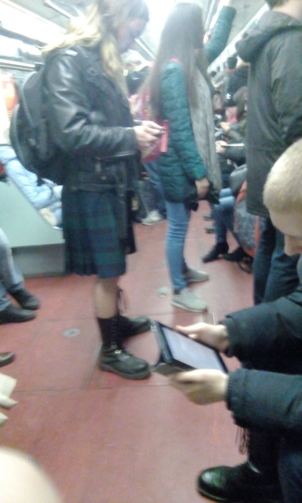 A bit of St. Petersburg Scotland in the morning .. - My, Skirt, Scotland, Metro