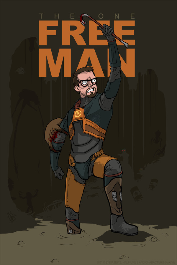 THE ONE FREE MAN - , Gordon Freeman, Half-life, Art