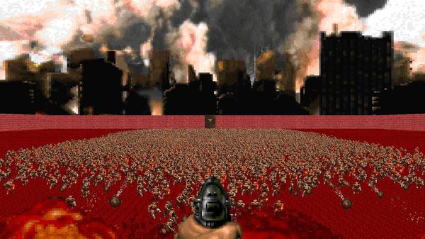 Pikabu playing Doom II - My, Doom, Games, Brutal Doom, Pikabugames, 
