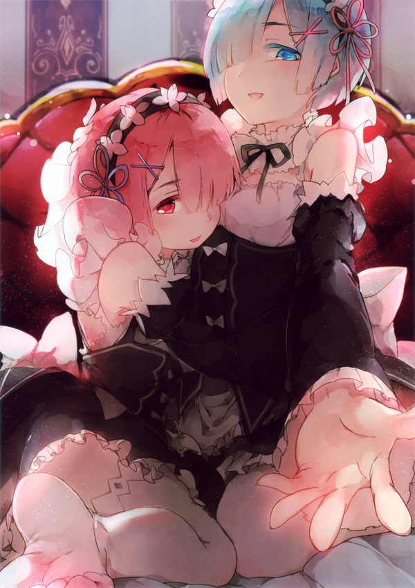 Rem & Ram Scan (Zero Kara Hajimeru Isekai Seikatsu) , , Anime Art, Animegirl, 