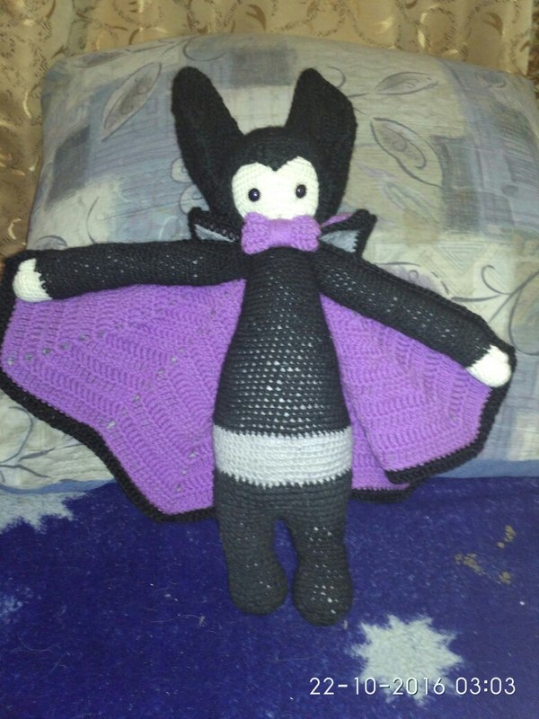 When mom toils from idleness. - My, My, Mum, Needlework, Amigurumi, Dracula, Longpost