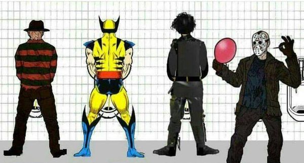 Danger is near - Jason Voorhees, Wolverine X-Men, Edward Scissorhands, Freddy Krueger, Ball, Wolverine (X-Men)