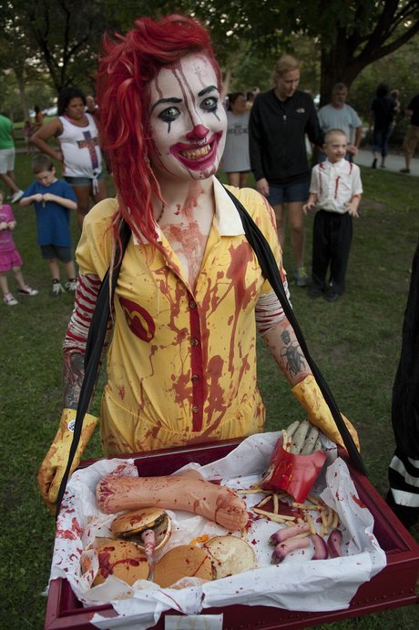 Scary beautiful costume - Costume, Halloween, Clown, Girls, McDonald's, Ronald McDonald