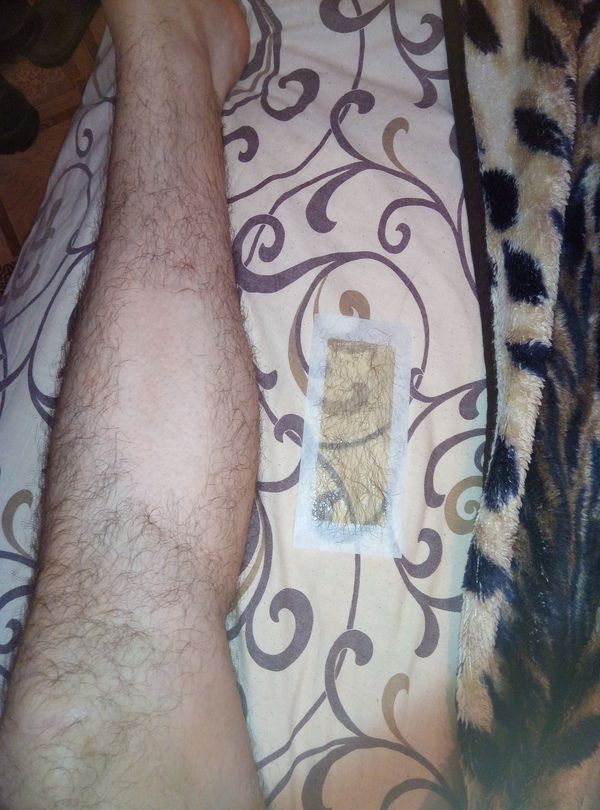 hairy leg - My, Legs, Hair, Epilation, Wax