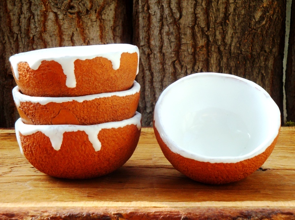 How to make tactile bowls and bowls using natural materials - My, , Ceramics, Longpost