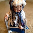 Halloween costume. Little grandmother. - Halloween, Costume, Children