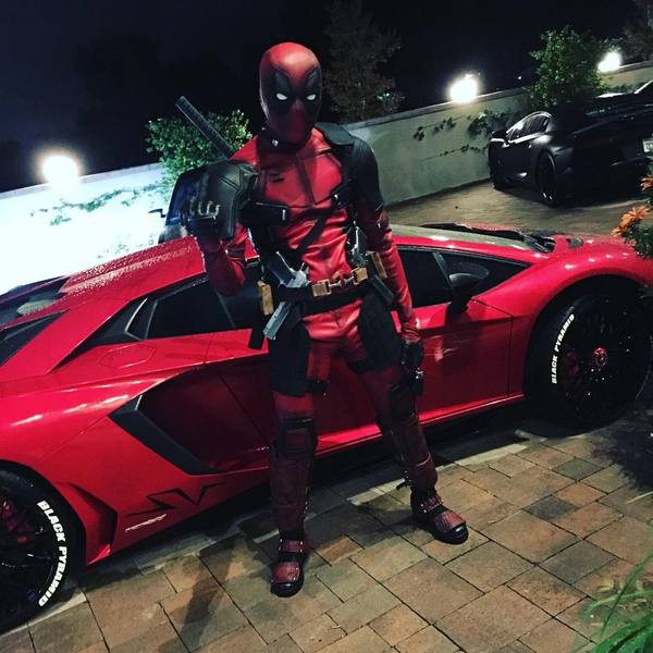 Halloween costume from Chris Brown - Costume, , Halloween, Deadpool