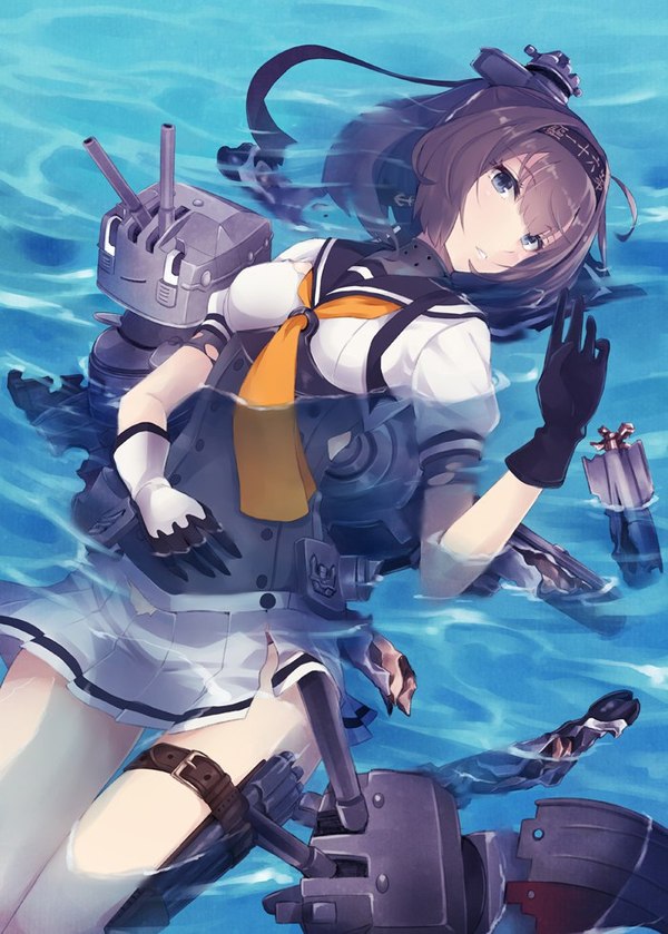 Akizuki - Аниме, Kantai Collection, Akizuki, Anime Art