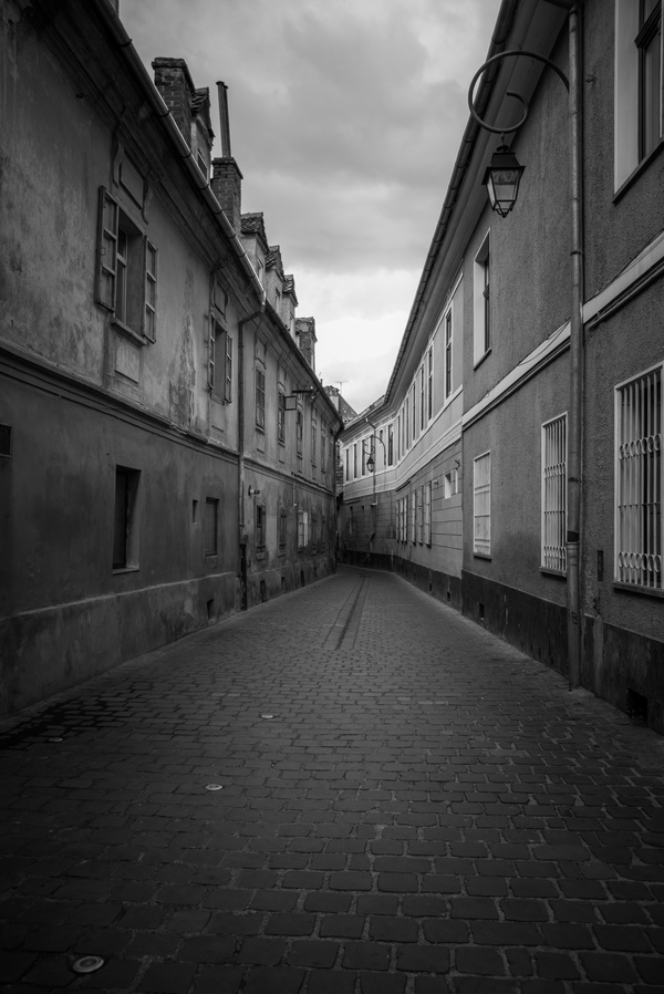 Empty alley... - My, The street, Brasov, Romania, Photo
