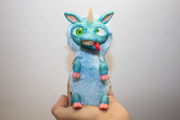 Unicorn Inokentii - My, My, Author's toy, With your own hands, Unicorn, Polymer clay, Freaks, Handmade, Longpost