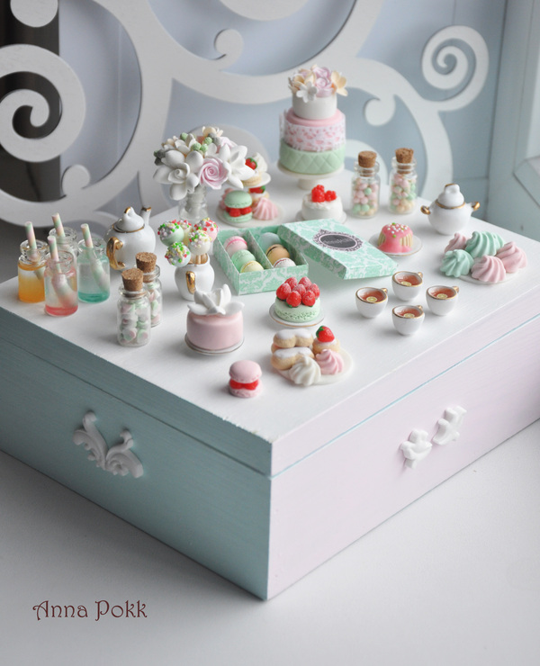 Sweet boxes - My, Polymer clay, Handmade, Craft, , Sweets, Candy Bar, Longpost