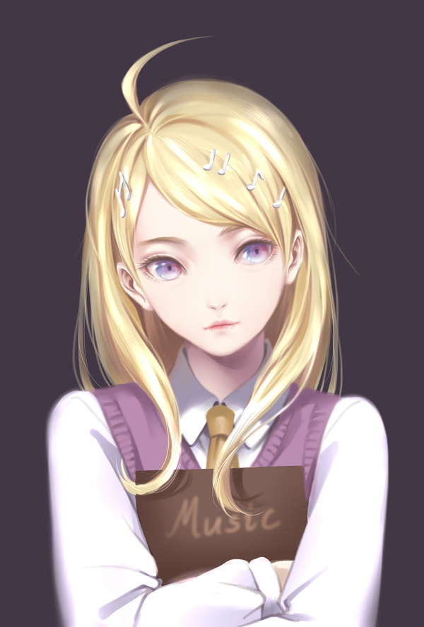 Piano Girl - Anime, Anime art, Danganronpa, , Akamatsu kaede, 