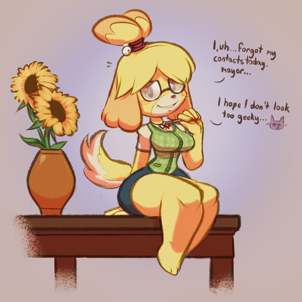 Isabelle Teckworks, , , , Animal Crossing, Furry Canine, Isabelle