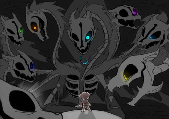 Дракон - Undertale, Gaster Blaster, Frisk