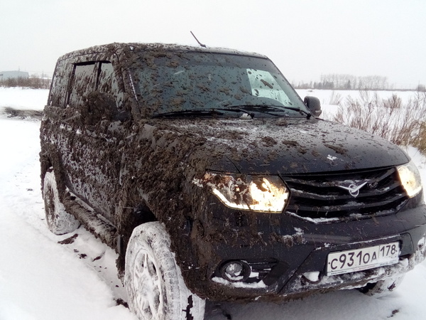 Went a pancake on the fresh snow to ride - Offroad, 4x4, UAZ, Winter, My