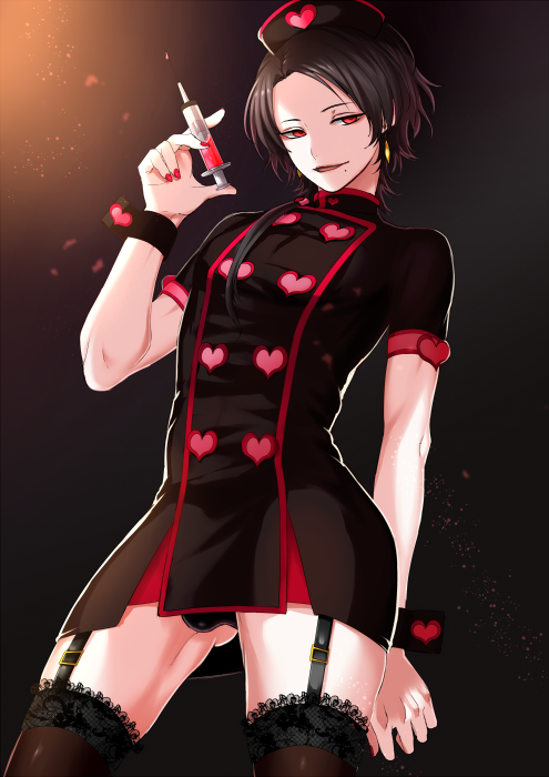 Kashuu Kiyomitsu - NSFW, , Touken Ranbu, Ladder, Anime, Anime art, , Its a trap!