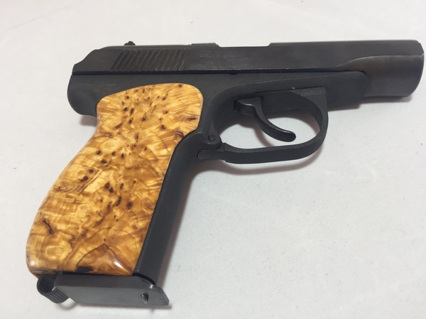 Рукоятка на "Макаров" из карельской берёзы (ручная работа) Мр8013т, Травматическое оружие, Пистолеты, Ручная работа, Рукоятка, Длиннопост, Пистолет Макарова, Карельская береза