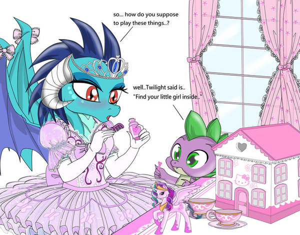  . My Little Pony, Princess Ember, Spike