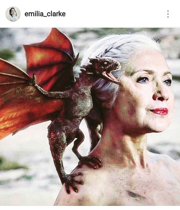 From Emilia Clarke's Instagram page - Hillary Clinton, , US elections, , Emilia Clarke