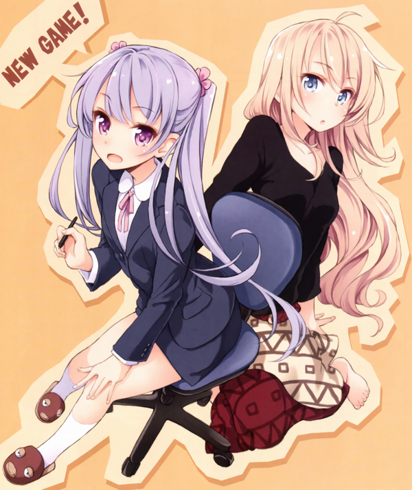 New game! - Аниме, Anime Art, New game!, Suzukaze Aoba, Yagami kou