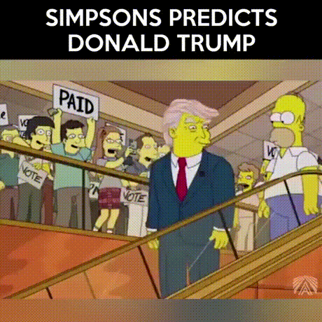 So many questions and few answers... - The Simpsons, USA, Donald Trump, Politics, GIF