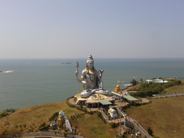 The largest statue of Shiva, Murdeshwar (Karnataka) - My, India, Shiva, Travels, Photo