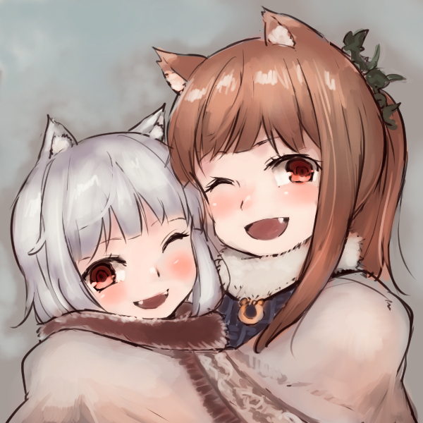   Anime Art, , Spice and Wolf, Holo, Myuri, Wolf and Parchment, Dobutsu