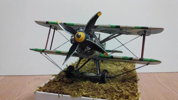Самодельная модель биплана из картона. papercraft, стендовый моделизм, Своими руками, длиннопост