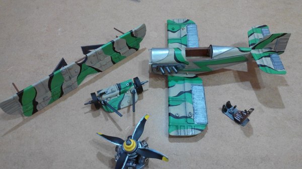 Самодельная модель биплана из картона. papercraft, стендовый моделизм, Своими руками, длиннопост