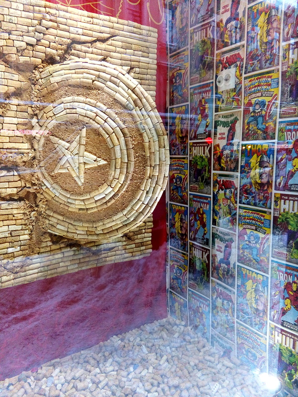 Window display for a liquor store - Marvel, Saint Petersburg, Showcase, Registration, Longpost