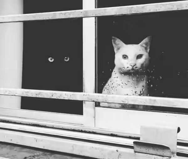 Yin and yang: black and white cats - Animals, cat, Yin Yang, Jan, Longpost
