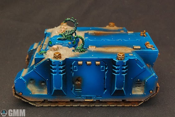 Your rino when sand pours from you - Warhammer 40k, Longpost, Modeling, Reno, Painting, Thousand Sons