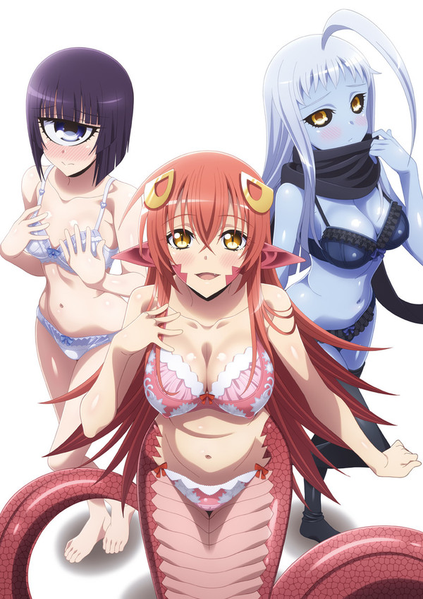 Anime Art - NSFW, Аниме, Anime Art, Monster musume no iru nichijou, Lala, Manako, Miia