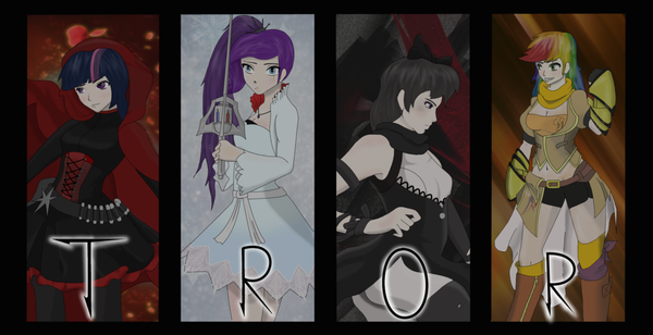 MLP/ RWBY TROR , RWBY, , My Little Pony, Twilight sparkle, Rarity, Octavia Melody, Rainbow Dash