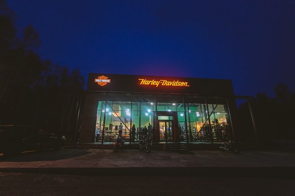 And this is actually a place of work - Moto, Harley-davidson