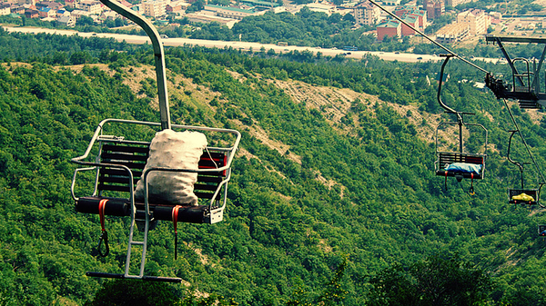 Potato delivery. - Potato, Cable car, Gelendzhik, Photo