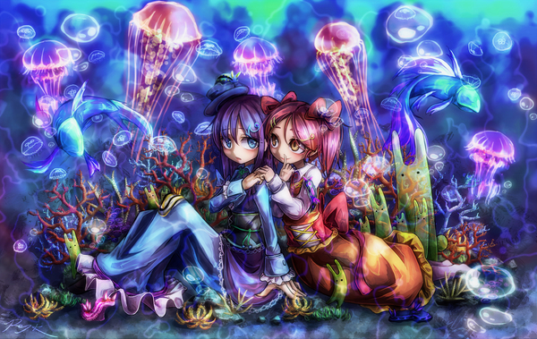 Deep Aquarium - Anime art, Ray-Kbys, Anime, Not anime, Art