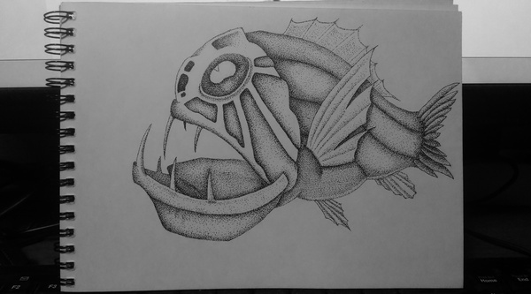 Dotwork. . Dotwork, , Sweetfish